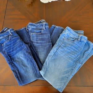 Three Pairs of American Eagle Outfitters Jeans